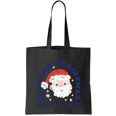 Blessed Christmas Joyful Season Santa Claus Bag