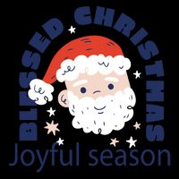 Blessed Christmas Joyful Season Santa Claus Bag