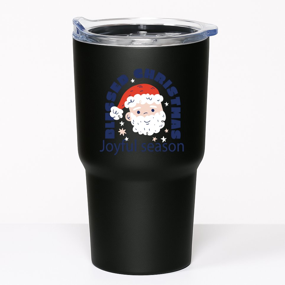 Blessed Christmas Joyful Season Santa Claus Tumbler