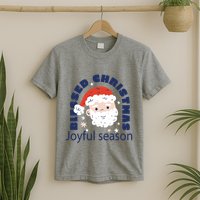 Blessed Christmas Joyful Season Santa Claus T-Shirt