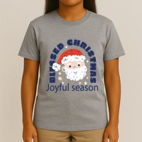 Blessed Christmas Joyful Season Santa Claus T-Shirt