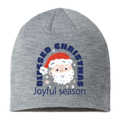 Blessed Christmas Joyful Season Santa Claus Sustainable Beanie