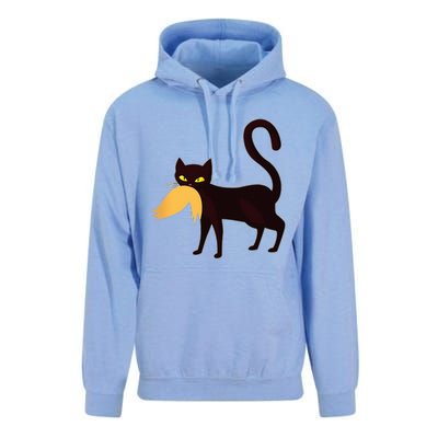 Black Cat Kamala Harris With Trump Hair Sarcastic Anti Trump Unisex Surf Hoodie