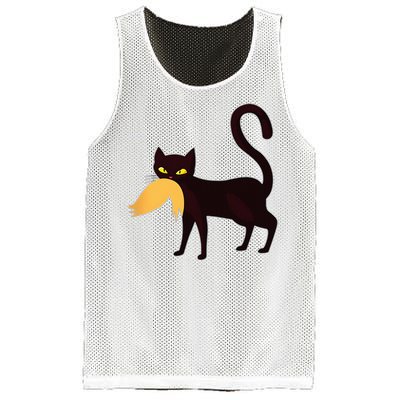 Black Cat Kamala Harris With Trump Hair Sarcastic Anti Trump Mesh Reversible Basketball Jersey Tank