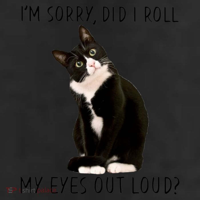Black Cat Kitten I'm Sorry Did I Roll My Eyes Out Loud Funny Gift 11oz C Handle Ceramic Mug