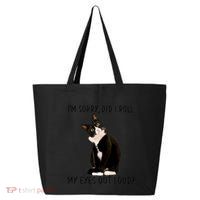 Black Cat Kitten I'm Sorry Did I Roll My Eyes Out Loud Funny Gift 25L Jumbo Tote