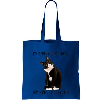 Black Cat Kitten I'm Sorry Did I Roll My Eyes Out Loud Funny Gift Bag