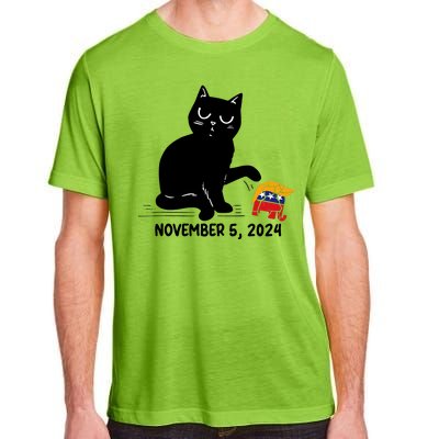 Black Cat Knock Over Trump Elephant Hair 2024 November 5th Adult ChromaSoft Performance T-Shirt