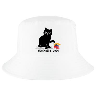 Black Cat Knock Over Trump Elephant Hair 2024 November 5th Cool Comfort Performance Bucket Hat