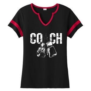 Boxing Coach Kickboxing Kickboxer Gym Boxer Ladies Halftime Notch Neck Tee