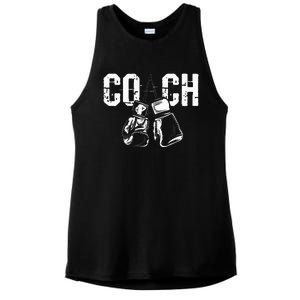 Boxing Coach Kickboxing Kickboxer Gym Boxer Ladies PosiCharge Tri-Blend Wicking Tank