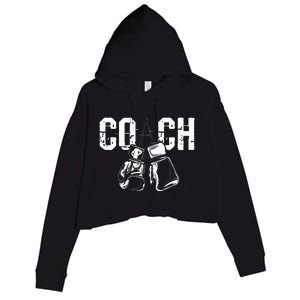 Boxing Coach Kickboxing Kickboxer Gym Boxer Crop Fleece Hoodie