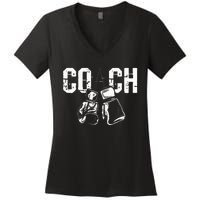 Boxing Coach Kickboxing Kickboxer Gym Boxer Women's V-Neck T-Shirt