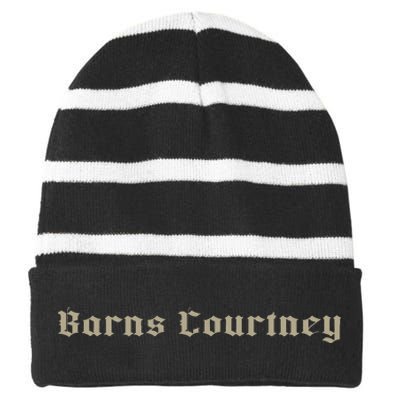 Barns Courtney – Khaki Striped Beanie with Solid Band