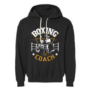 Boxing Coach Kickboxing Kickboxer Gym Boxer Garment-Dyed Fleece Hoodie