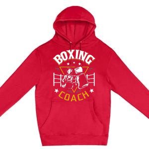 Boxing Coach Kickboxing Kickboxer Gym Boxer Premium Pullover Hoodie