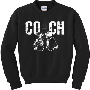 Boxing Coach Kickboxing Kickboxer Gym Boxer Kids Sweatshirt