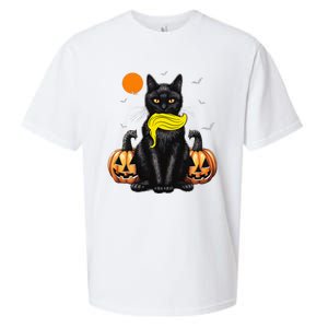 Black Cat Kamala Harris Halloween Trump Hair Sarcastic Sueded Cloud Jersey T-Shirt