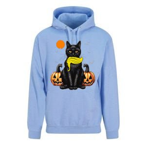 Black Cat Kamala Harris Halloween Trump Hair Sarcastic Unisex Surf Hoodie