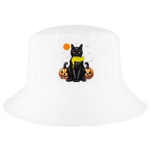 Black Cat Kamala Harris Halloween Trump Hair Sarcastic Cool Comfort Performance Bucket Hat