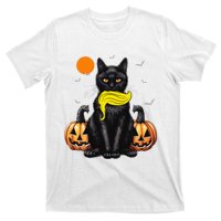 Black Cat Kamala Harris Halloween Trump Hair Sarcastic T-Shirt