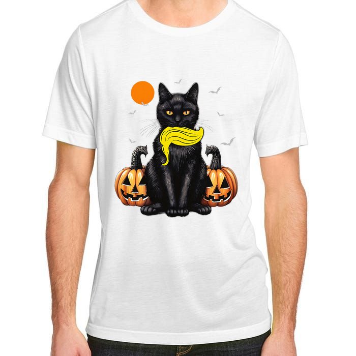 Black Cat Kamala Harris Halloween Trump Hair Sarcastic Adult ChromaSoft Performance T-Shirt