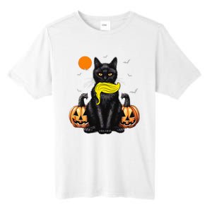 Black Cat Kamala Harris Halloween Trump Hair Sarcastic Tall Fusion ChromaSoft Performance T-Shirt