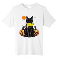 Black Cat Kamala Harris Halloween Trump Hair Sarcastic Tall Fusion ChromaSoft Performance T-Shirt