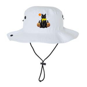 Black Cat Kamala Harris Halloween Trump Hair Sarcastic Legacy Cool Fit Booney Bucket Hat