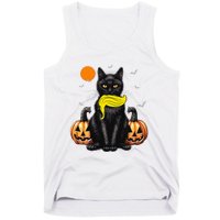 Black Cat Kamala Harris Halloween Trump Hair Sarcastic Tank Top