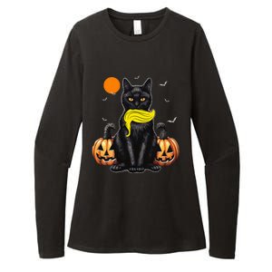 Black Cat Kamala Harris Halloween Trump Hair Womens CVC Long Sleeve Shirt