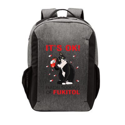 Black Cat Kitten Its Ok Im On 500mgs Of Fukitol Vector Backpack
