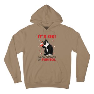 Black Cat Kitten Its Ok Im On 500mgs Of Fukitol Hoodie