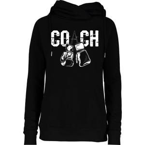 Boxing Coach - Kickboxing Kickboxer Gym Boxer Womens Funnel Neck Pullover Hood