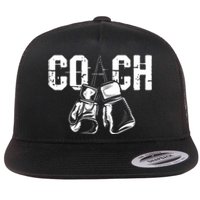 Boxing Coach - Kickboxing Kickboxer Gym Boxer Flat Bill Trucker Hat