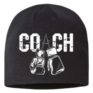 Boxing Coach - Kickboxing Kickboxer Gym Boxer Sustainable Beanie