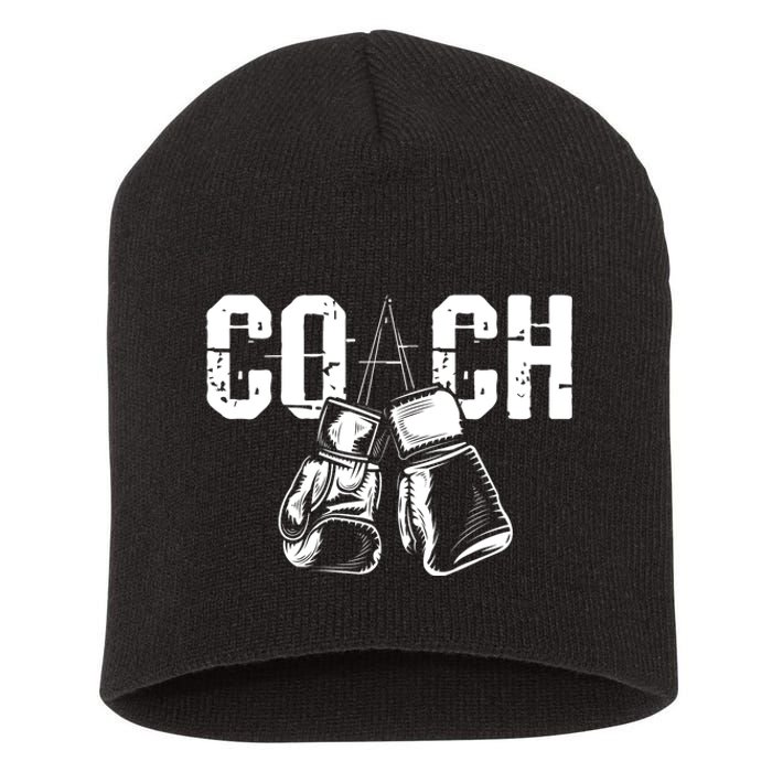 Boxing Coach - Kickboxing Kickboxer Gym Boxer Short Acrylic Beanie