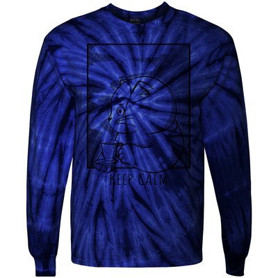 Black Cat Lover Tie-Dye Long Sleeve Shirt