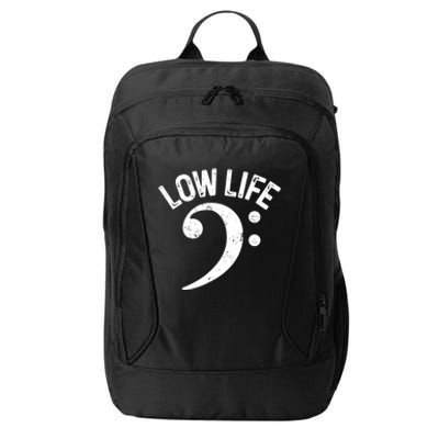 Bass Clef Low Life Music Marching Band Low Brass Bass Note City Backpack