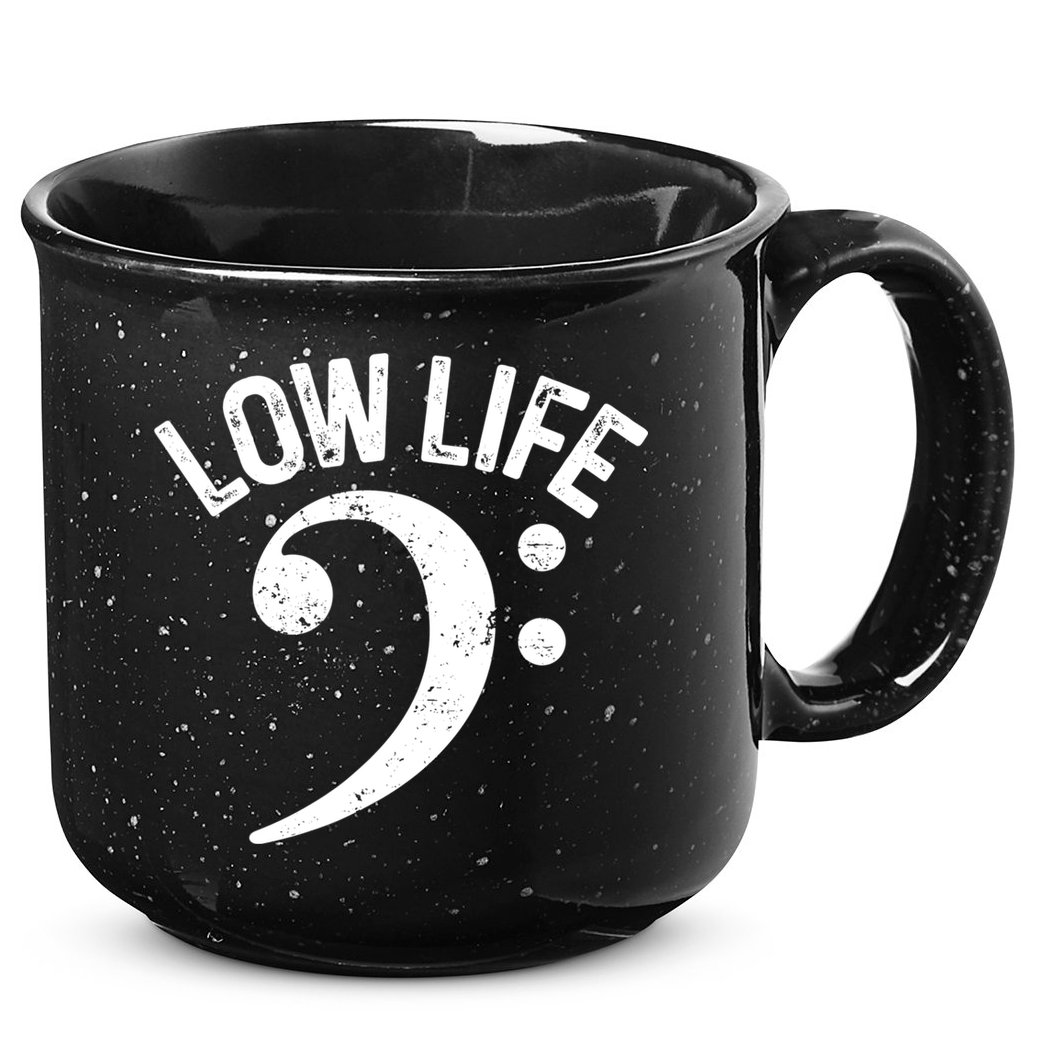 Bass Clef Low Life Music Marching Band Low Brass Bass Note 15oz Campfire Ceramic Mug