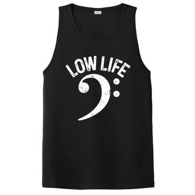 Bass Clef Low Life Music Marching Band Low Brass Bass Note PosiCharge Competitor Tank