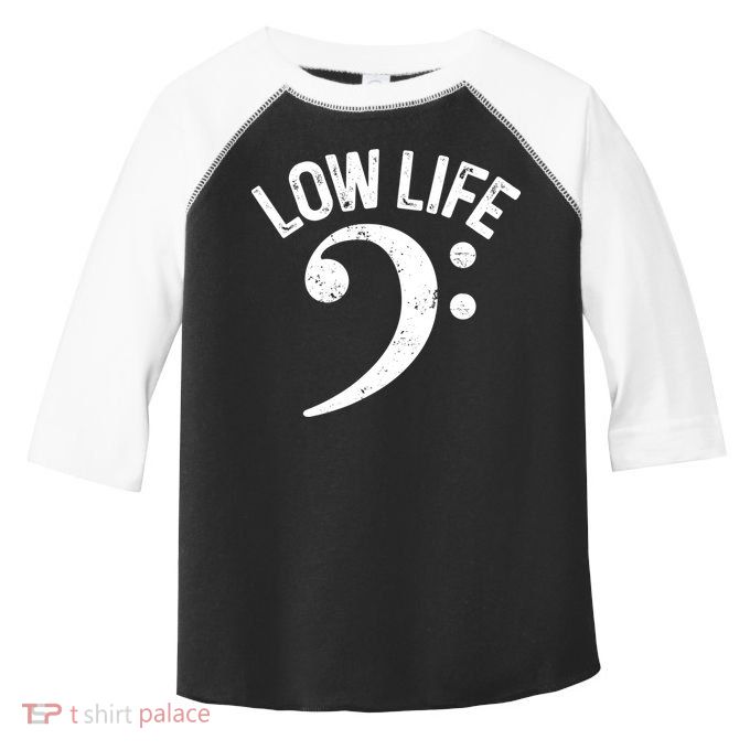Bass Clef Low Life Music Marching Band Low Brass Bass Note Toddler Fine Jersey T-Shirt