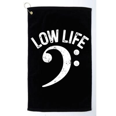 Bass Clef Low Life Music Marching Band Low Brass Bass Note Platinum Collection Golf Towel