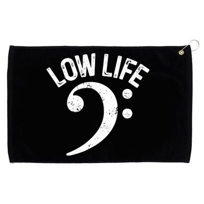 Bass Clef Low Life Music Marching Band Low Brass Bass Note Grommeted Golf Towel