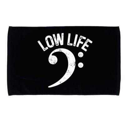 Bass Clef Low Life Music Marching Band Low Brass Bass Note Microfiber Hand Towel