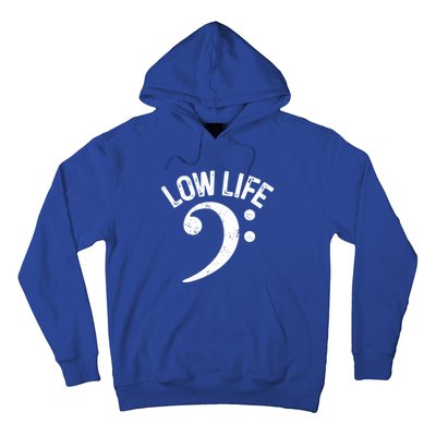 Bass Clef Low Life Music Marching Band Low Brass Bass Note Hoodie