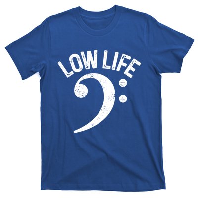 Bass Clef Low Life Music Marching Band Low Brass Bass Note T-Shirt