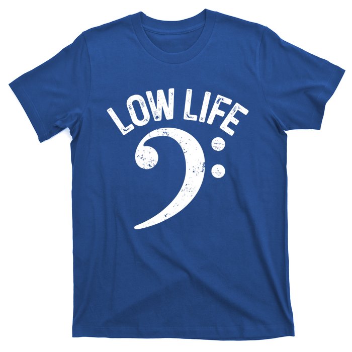 Bass Clef Low Life Music Marching Band Low Brass Bass Note T-Shirt