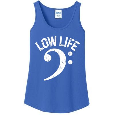 Bass Clef Low Life Music Marching Band Low Brass Bass Note Ladies Essential Tank