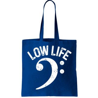 Bass Clef Low Life Music Marching Band Low Brass Bass Note Tote Bag